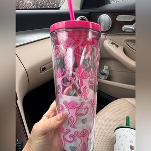 Pink Roller Rabbit Starbucks Tumbler with Straw- Limited Release